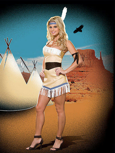 Dreamgirl Women's Pow Wow Princess Indian Adult Costume Large