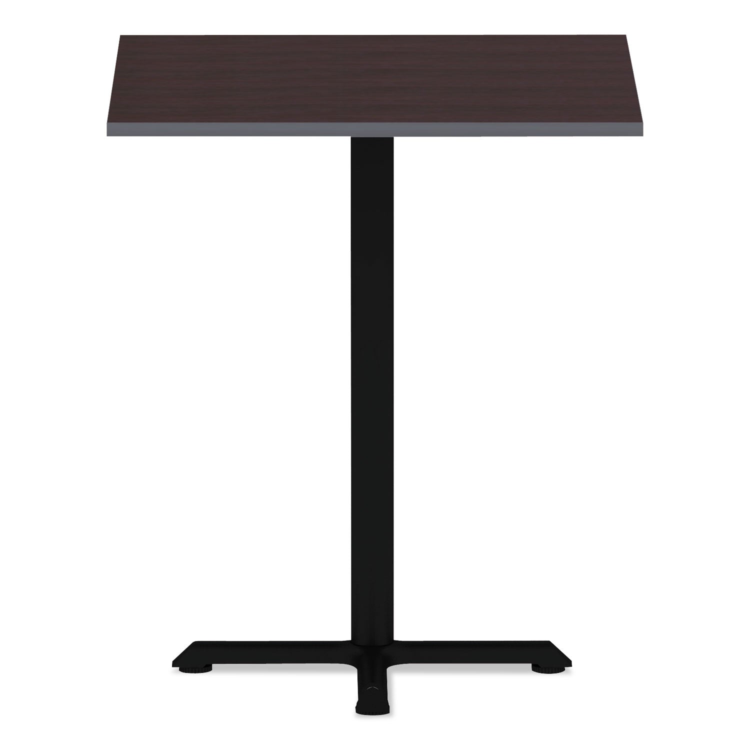 Alera Hospitality Series Single-Column Bases, 27.5" Diameter x 40.38"h, 300 lb Cap, Steel, Black