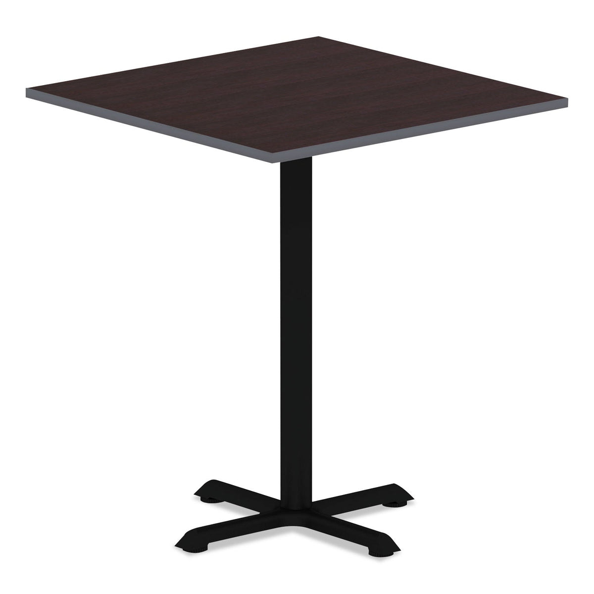 Alera Hospitality Series Single-Column Bases, 27.5" Diameter x 40.38"h, 300 lb Cap, Steel, Black