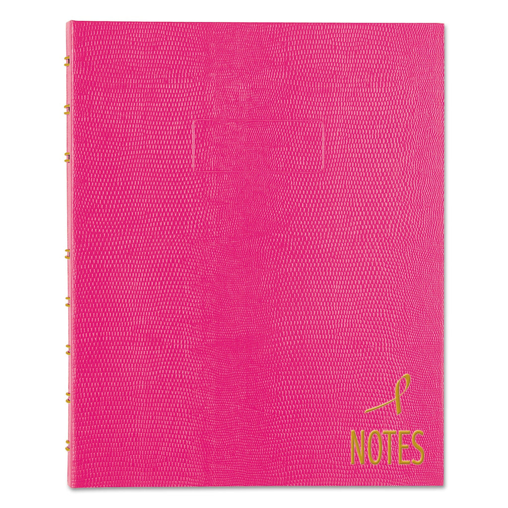Blueline Pink Ribbon NotePro Notebook, 1 Subject, Narrow Rule, Bright Pink Cover, 9.25 x 7.25, 75 Sheets