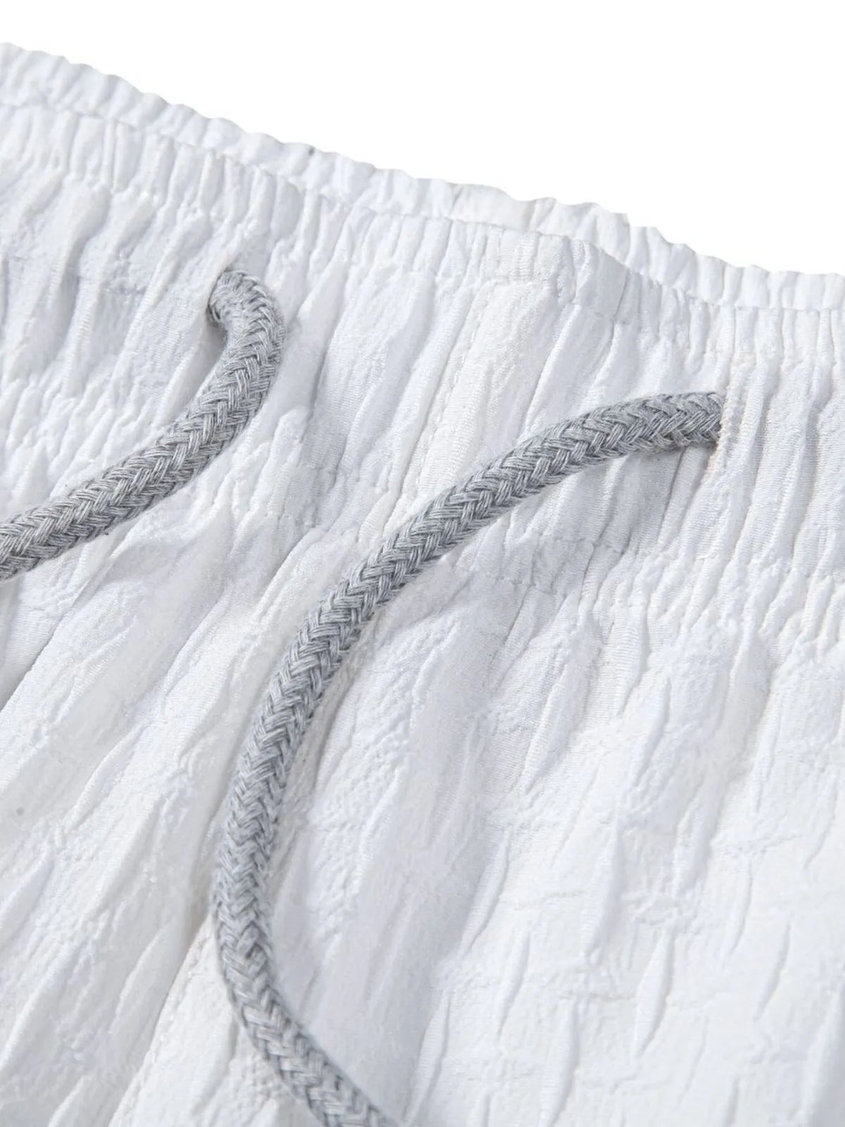 Men's Classic Textured Shorts with Elastic Waist