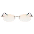 Diamond-cut reading glasses