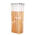 Pack of 7 Food Storage Container Space Saving Plastic Cereal Keeper with Air Tight Lid