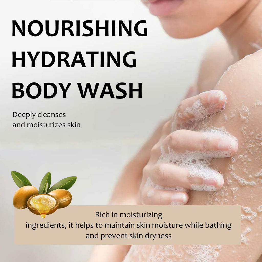 Nourishing Hydrating Body Wash, Body Skin Firming Clean Warm Shine Bright Tender Bath Dew