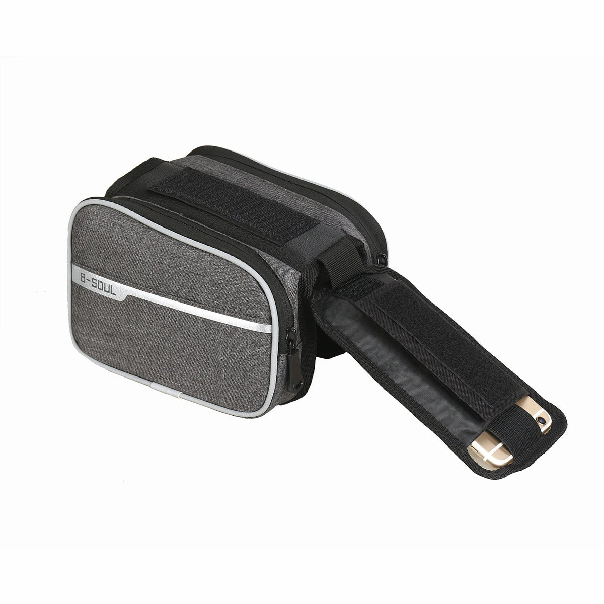 B-SOUL Bicycle Bag Front Beam Bag Mountain Bike Bag Touch Screen Mobile Phone Bag Upper Tube Bag Riding Equipment Accessories
