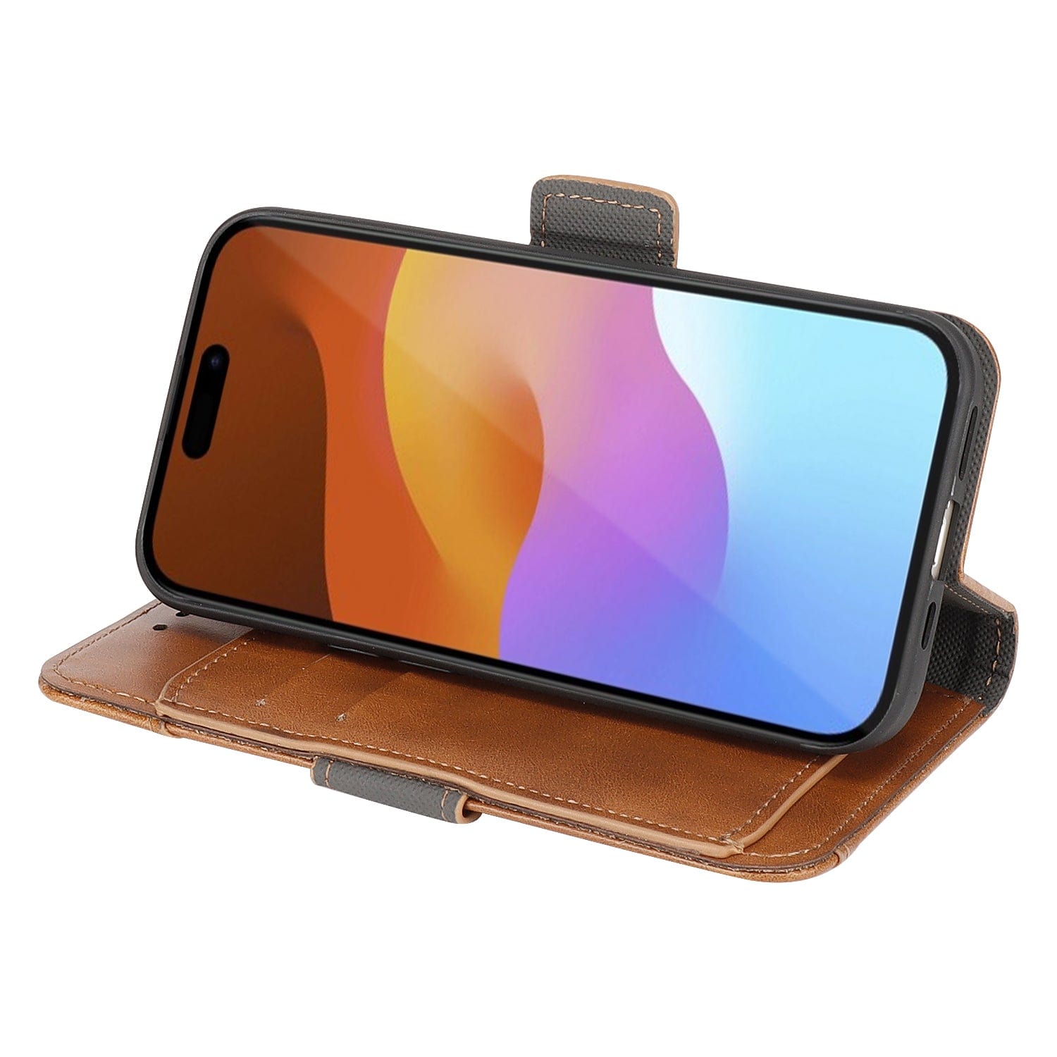iPhone 15 Pro Max Leather Wallet Case with MagSafe - Card Holder | Indy Series
