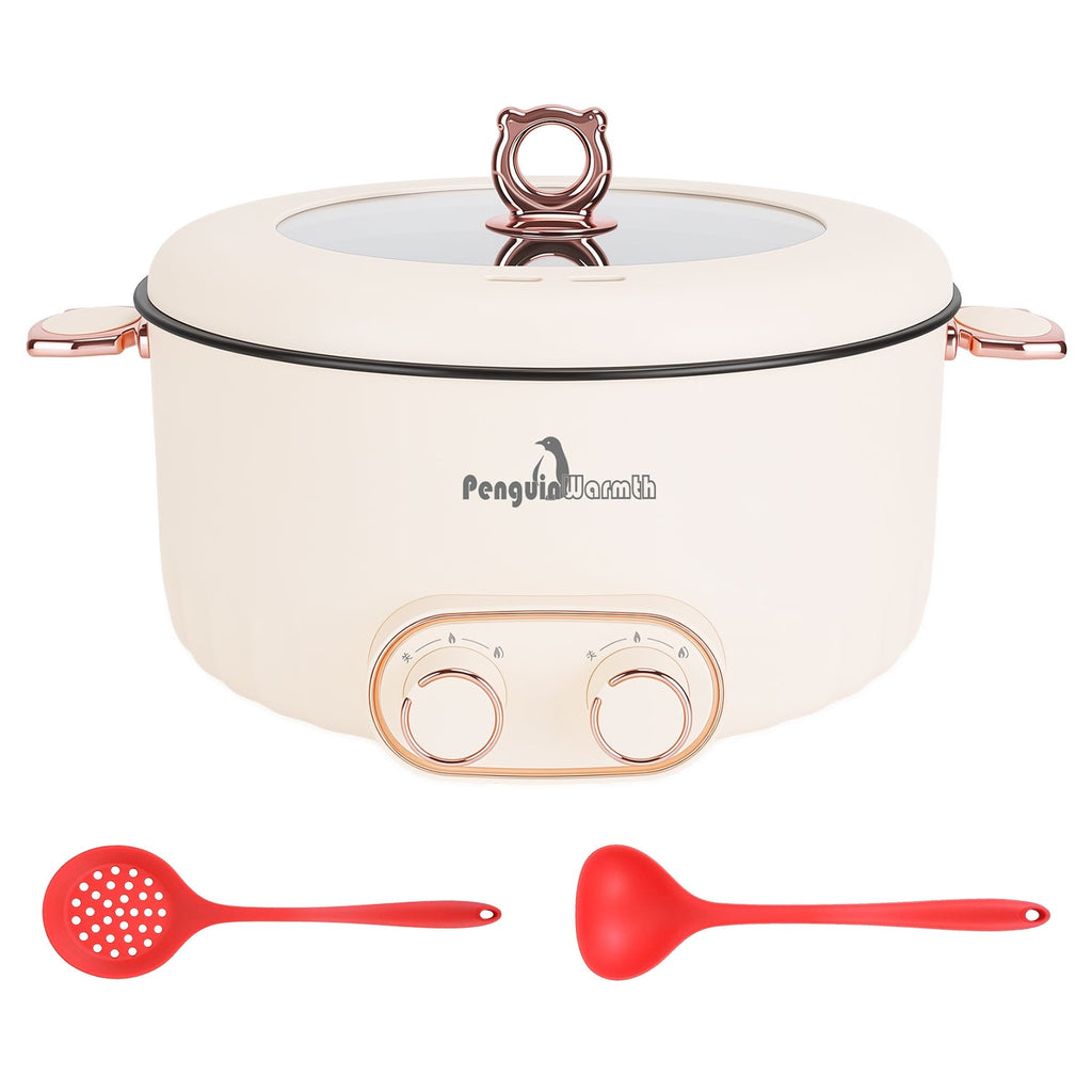 Electric Hot Pot with Divider 6L Dual Control Stainless Steel