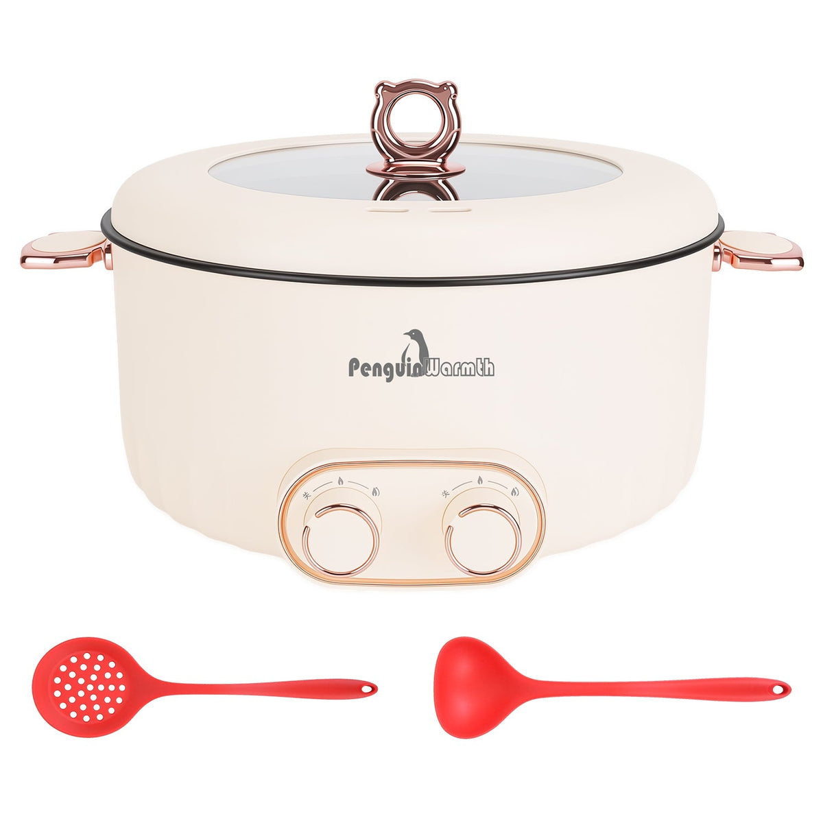 Electric Hot Pot with Divider 6L Dual Control Stainless Steel