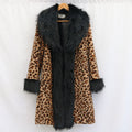Womens Coat With A Large Fur Collar Warm Trench Coat Loose Fit