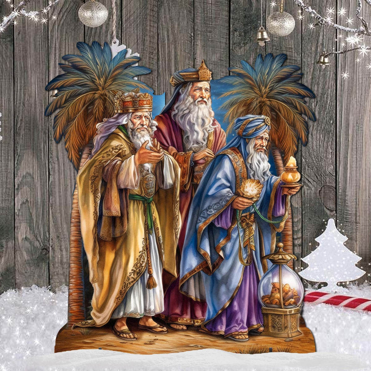 Three Wise Men Outdoor Decor by G. Debrekht - Nativity Holiday Decor - 8611040F