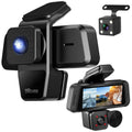1080P FHD 3 Channel WiFi Dash Cam 170¡ Wide Angle Triple Car Camera With IR Night G-Sensor Motion Detection Loop Recording App Control Support 128G Ma