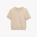 Womens Round-neck Simple Casual Knit Sweater