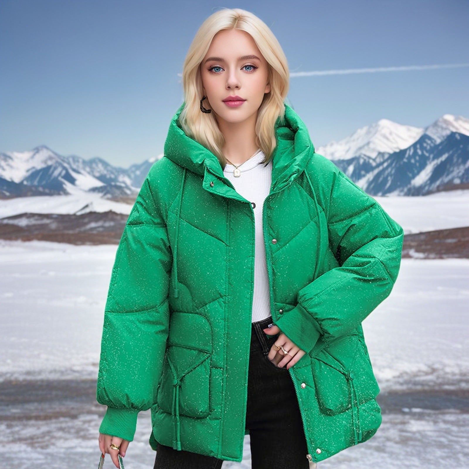 Winter Down Cotton Jacket Korean Loose Thick