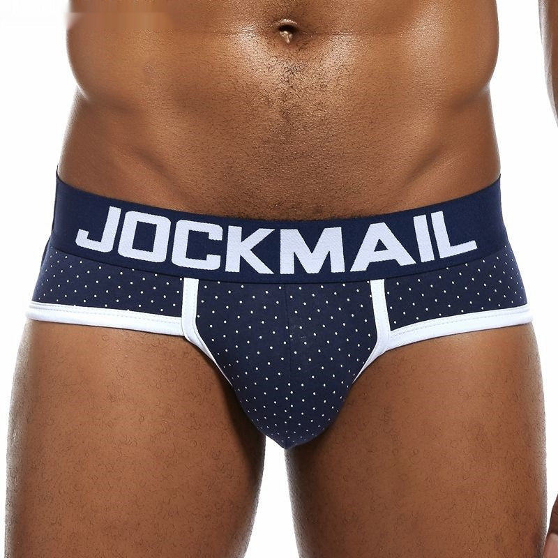Men's Triangle Underwear Polka Dot Pure Cotton Sweat-absorbent