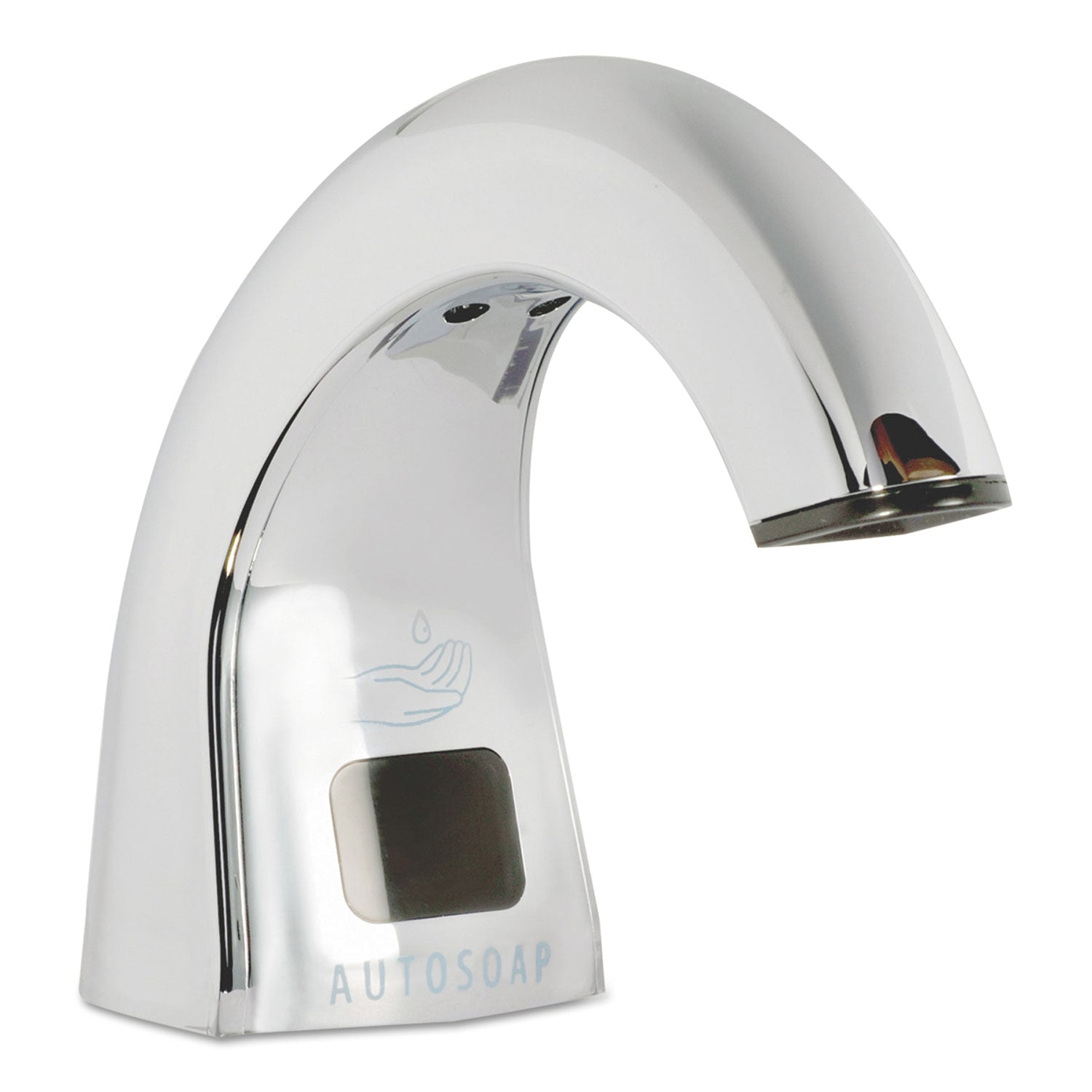 Rubbermaid One Shot Soap Dispenser - Touch Free, Liquid, 1.9 x 5.5 x 4, Polished Chrome