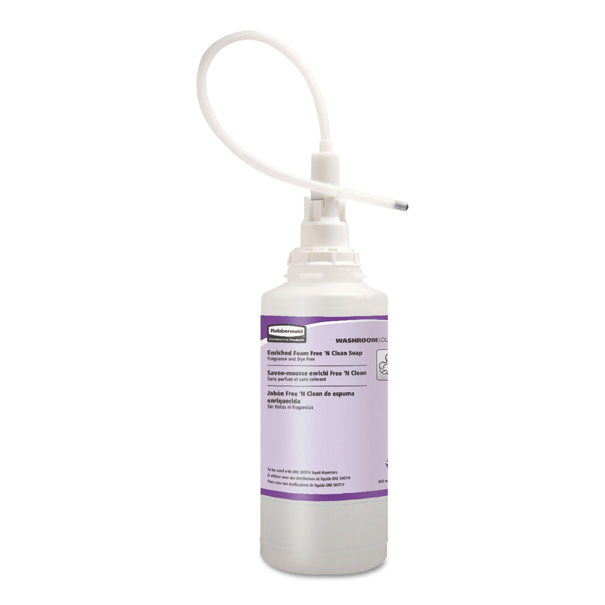 Rubbermaid TC OneShot Moisturizer- Enriched Foam Soap Refill, 800 mL, 4/Carton