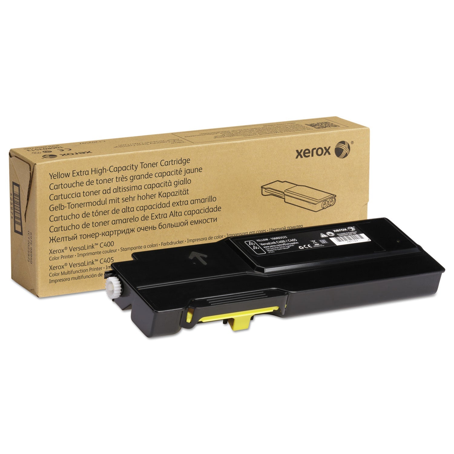 Xerox 106R03525 Extra High-Yield Toner, 8,000 Page-Yield, Yellow