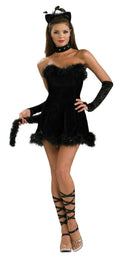 Secret Wishes Women's Kissable Kitty Fancy Black Cat Adult Costume XS 2-6