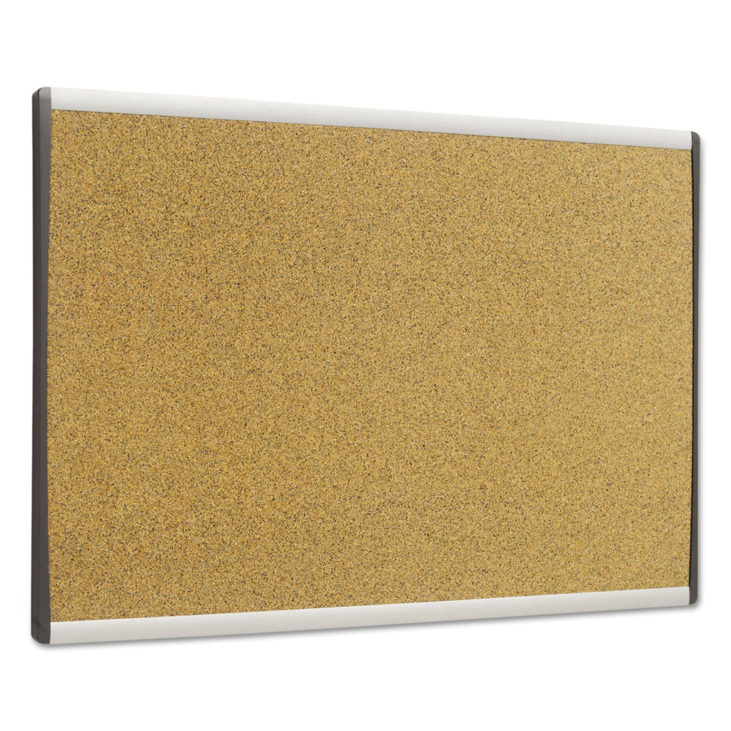Quartet ARC Frame Cork Cubicle Board, 14 x 24, Tan, Aluminum Frame