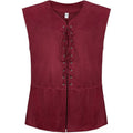 Retro Steampunk Vest Mens Lace-Up Waistcoat