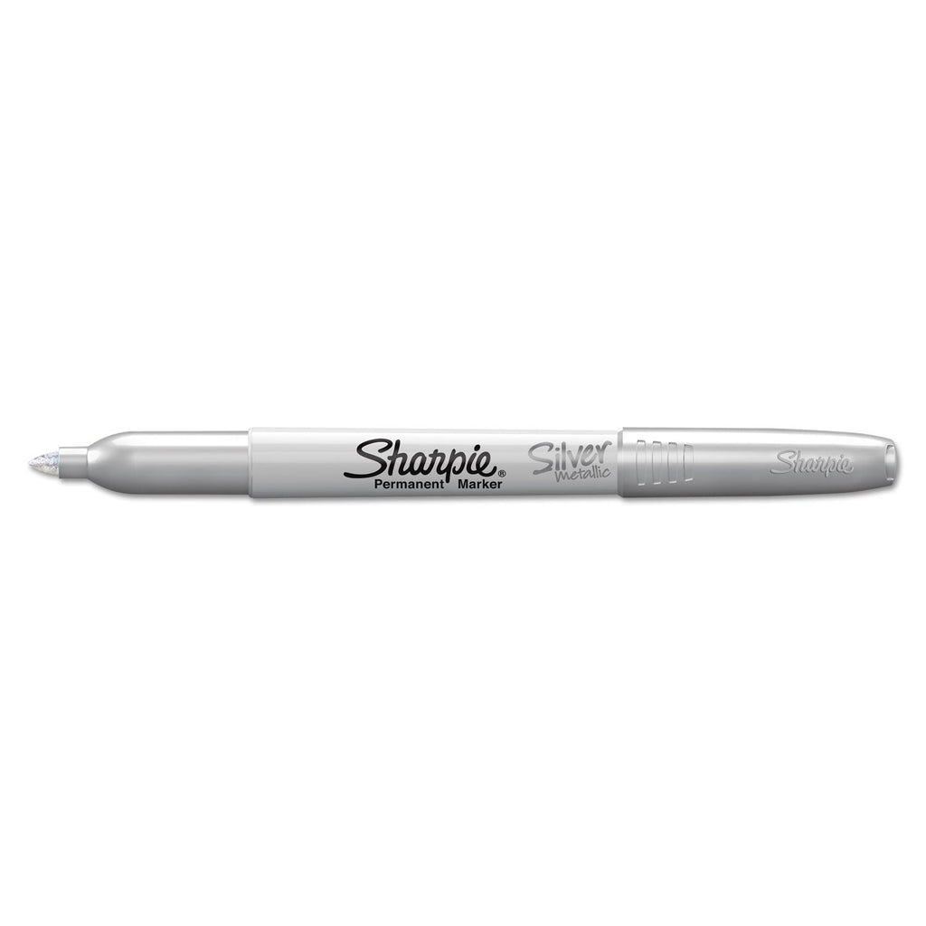 Sharpie Metallic Fine Point Permanent Markers, Fine Bullet Tip, Gold-Silver-Bronze, 6/Pack