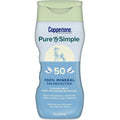 Coppertone Pure & Simple Mineral Sunscreen Lotion With Zinc Oxide - SPF 50 - 6 Fl Oz