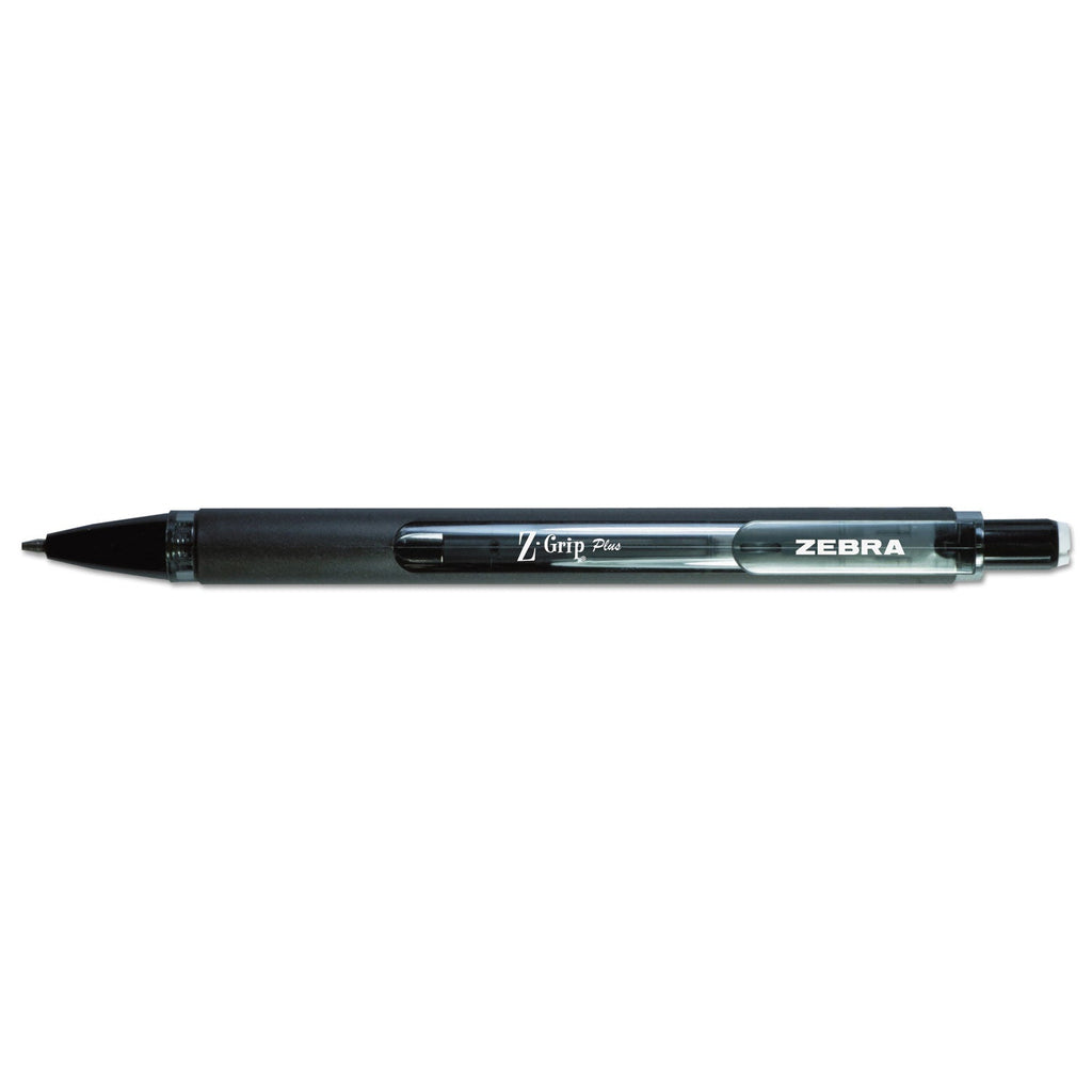 Zebra Z-Grip Plus Mechanical Pencil, 0.7 mm, HB (#2.5), Black Lead, Assorted Barrel Colors, Dozen