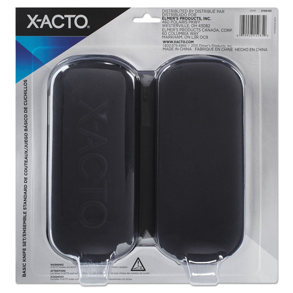 X-ACTO Knife Set, 3 Knives, 10 Blades, Carrying Case
