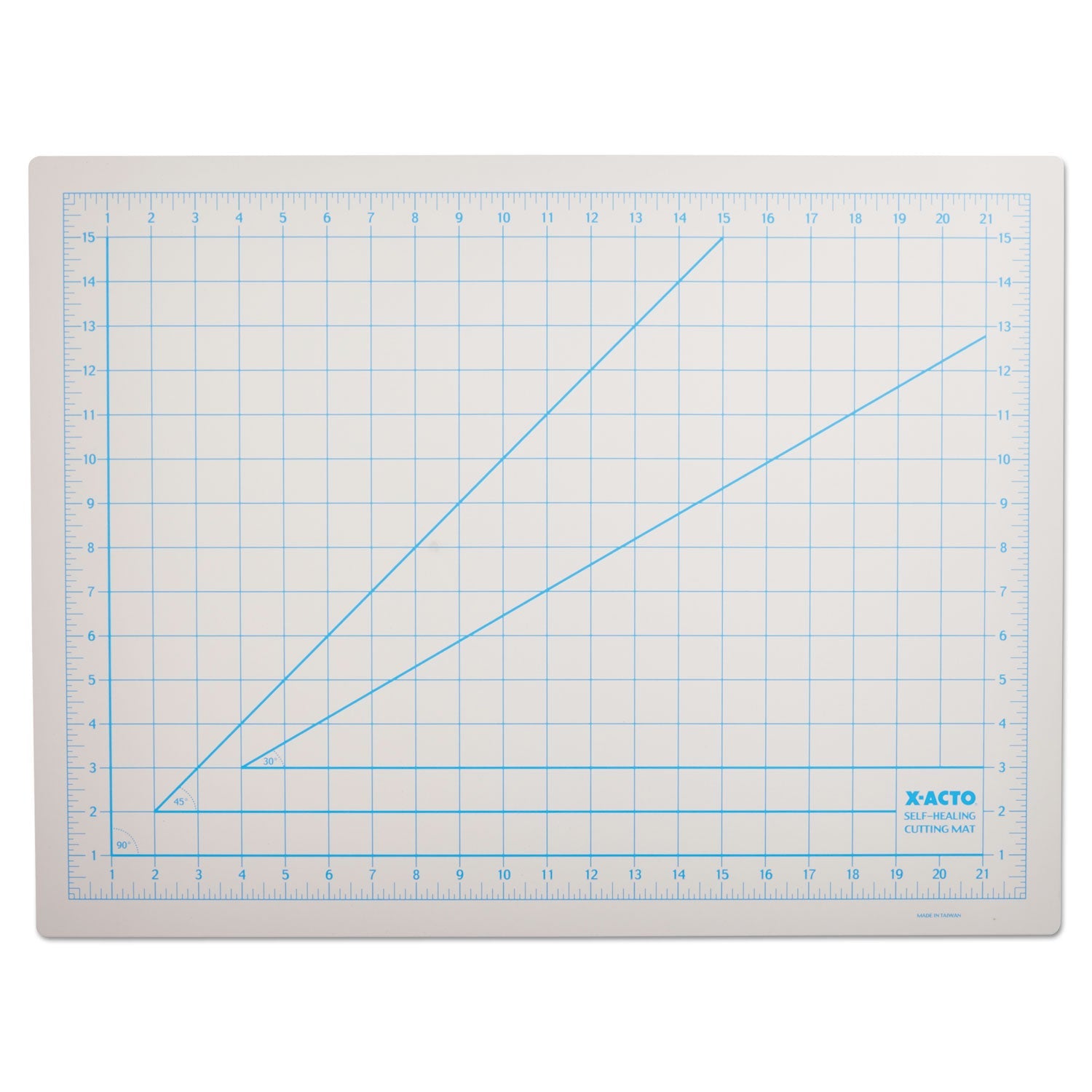 X-ACTO Self-Healing Cutting Mat, Nonslip Bottom, 1" Grid, 18 x 24, Gray