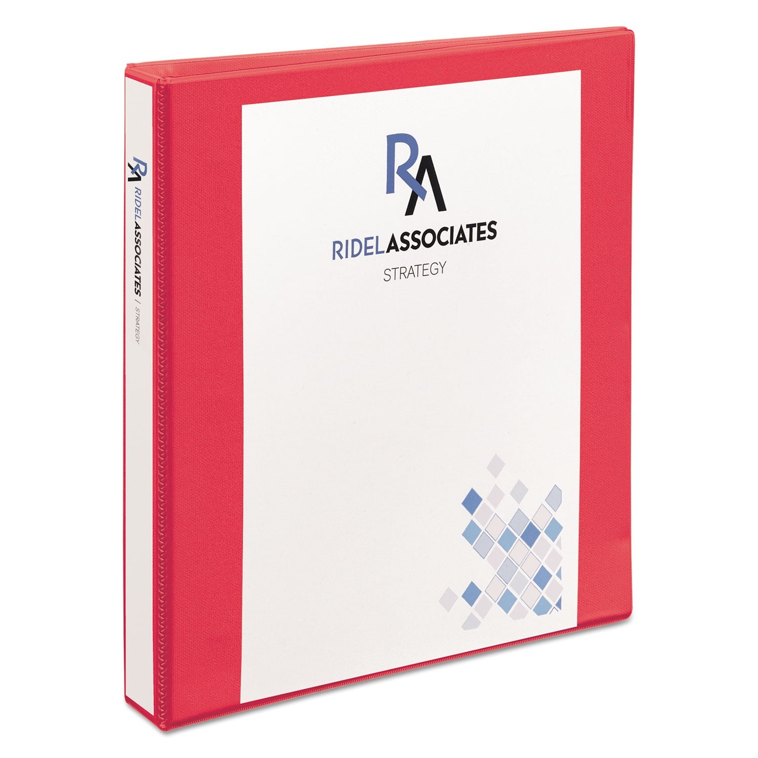 Avery Durable View Binder with DuraHinge and Slant Rings, 3 Rings, 1" Capacity, 11 x 8.5, Coral