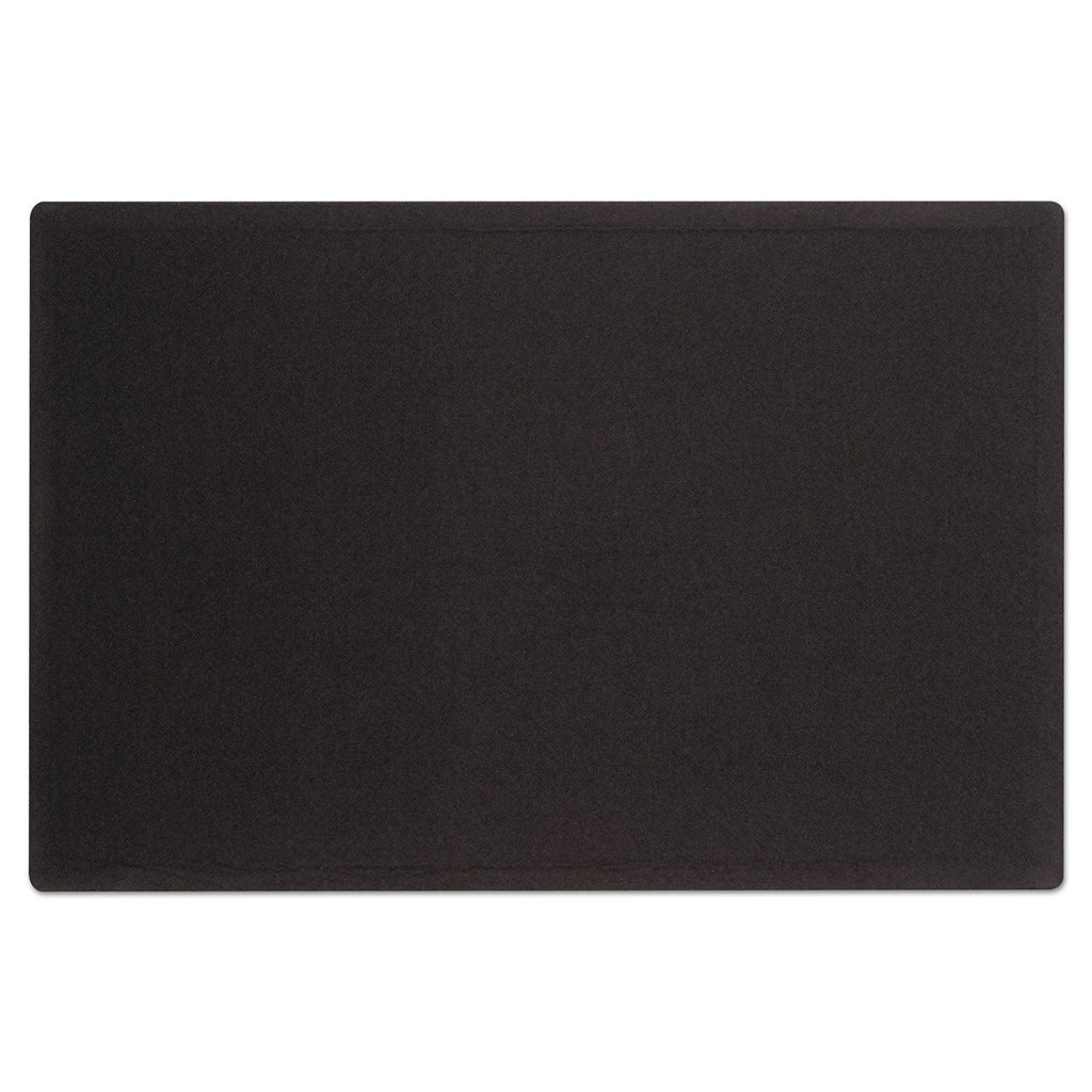 Quartet Oval Office Fabric Bulletin Board, 36 x 24, Black