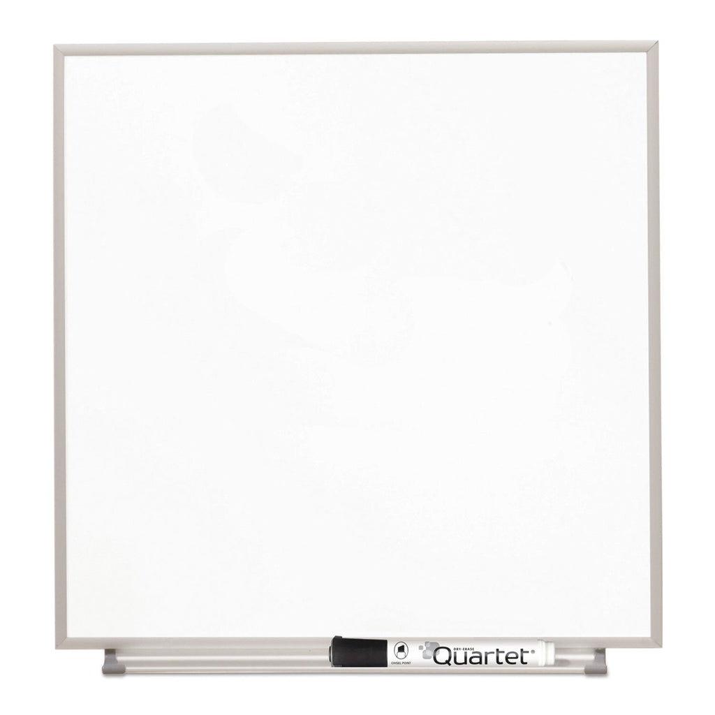 Quartet Matrix Magnetic Boards, Painted Steel, 16 x 16, White, Aluminum Frame