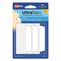 Avery Ultra Tabs Repositionable Tabs, Wide and Slim: 3" x 1.5", 1/3-Cut, White, 24/Pack