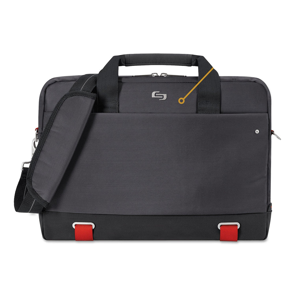Solo Envoy Brief, Fits Devices Up to 15.6", Polyester, 18 x 2.5 x 13, Black