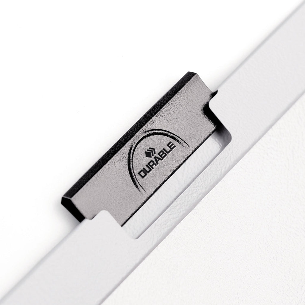 Durable DuraClip Report Cover, Clip Fastener, 8.5 x 11,  Clear/Graphite, 25/Box
