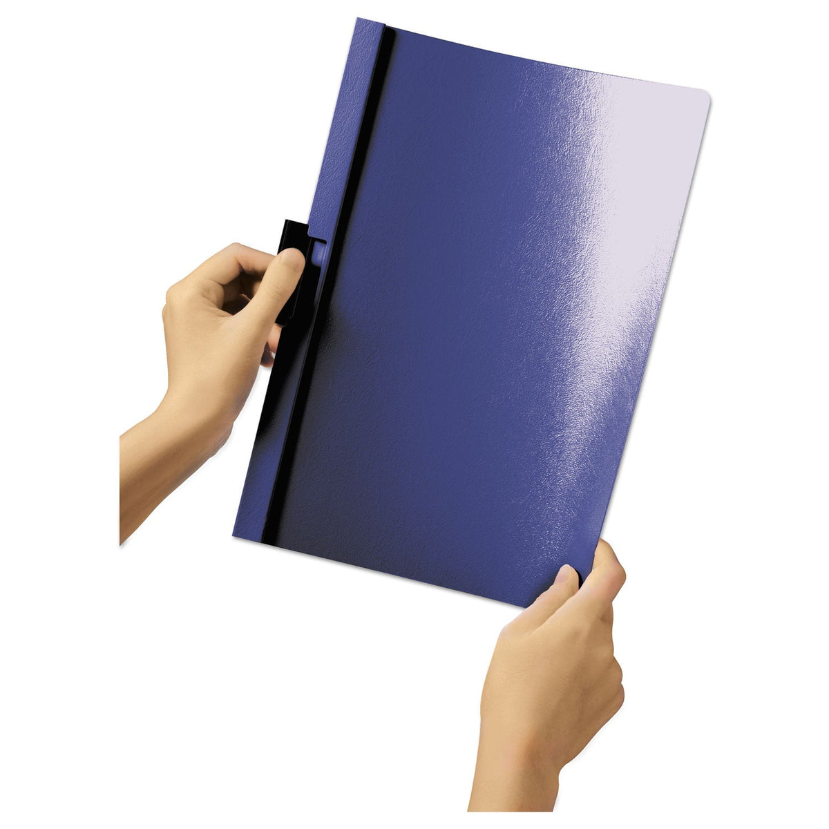 Durable DuraClip Report Cover, Clip Fastener, 8.5 x 11,  Clear/Graphite, 25/Box