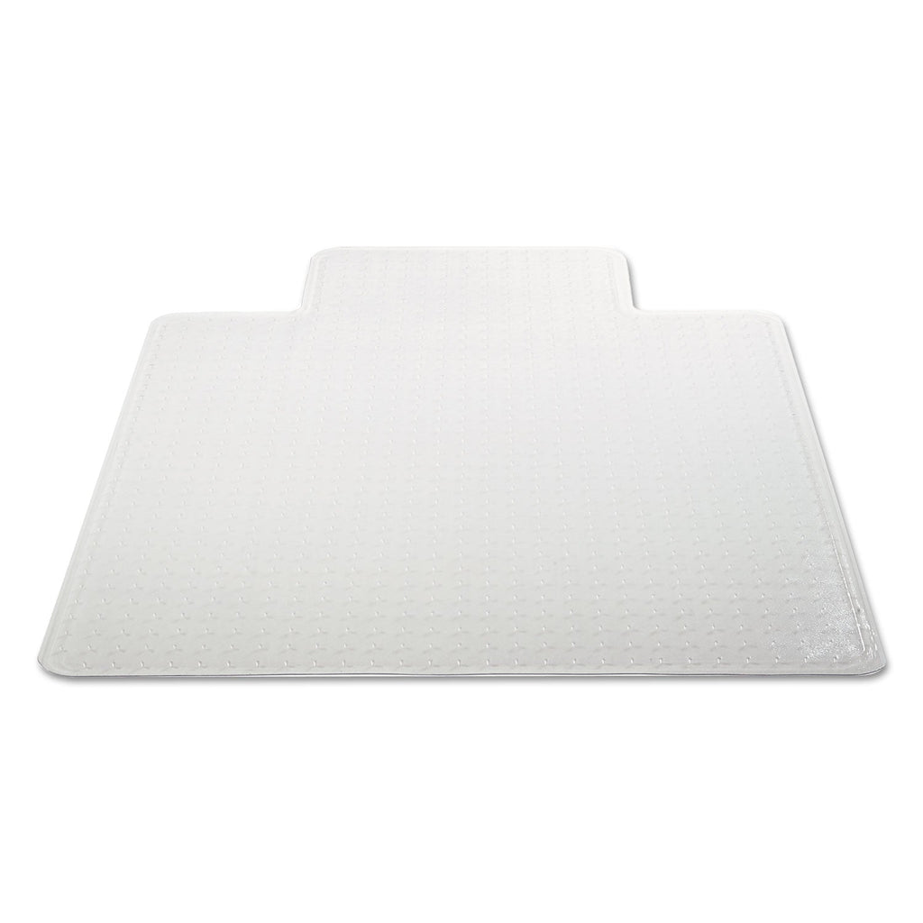 Alera Occasional Use Studded Chair Mat for Flat Pile Carpet, 36 x 48, Lipped, Clear
