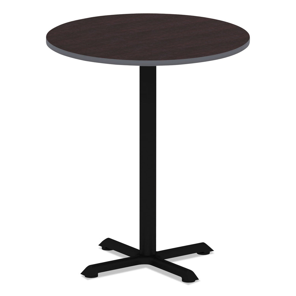 Alera Reversible Laminate Table Top, Round, 35.5" Diameter, Espresso/Walnut