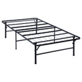 Mabel Metal Twin Mattress Support Platform Bed Black