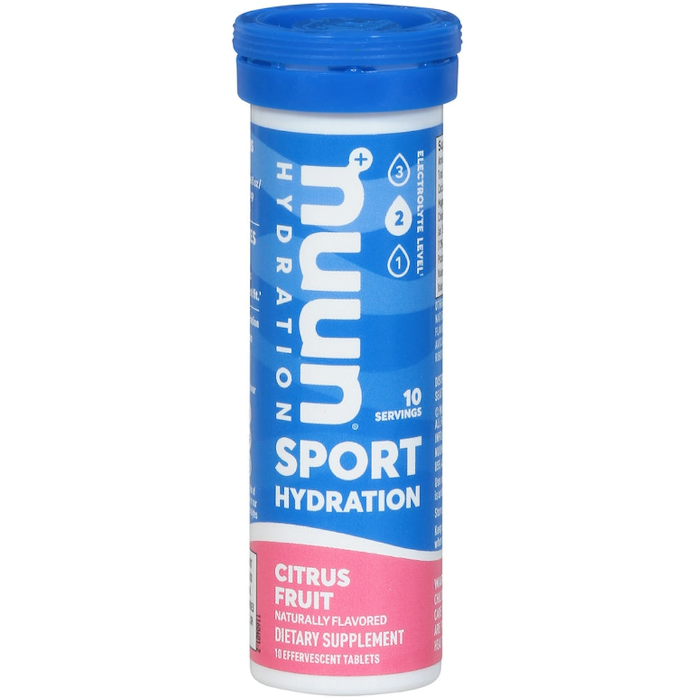 Nuun Sport Electrolyte Hydration Tablets, Citrus Fruit, 10 Count