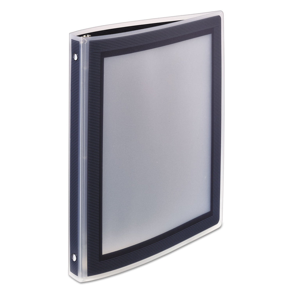 Avery Flexi-View Binder with Round Rings, 3 Rings, 0.5" Capacity, 11 x 8.5, Black