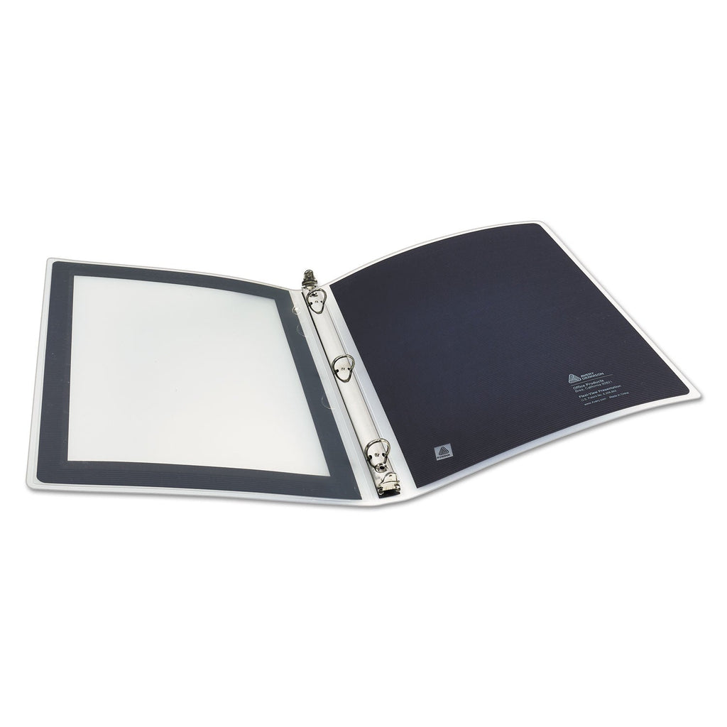Avery Flexi-View Binder with Round Rings, 3 Rings, 0.5" Capacity, 11 x 8.5, Black