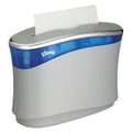 Kleenex Reveal Countertop Folded Towel Dispenser, 13.3 x 5.2 x 9, Soft Gray/Translucent Blue
