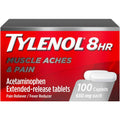 Tylenol® 8-Hour Muscle Aches & Pain 650 mg Extended-Release Tablet CPLT, 100 EA