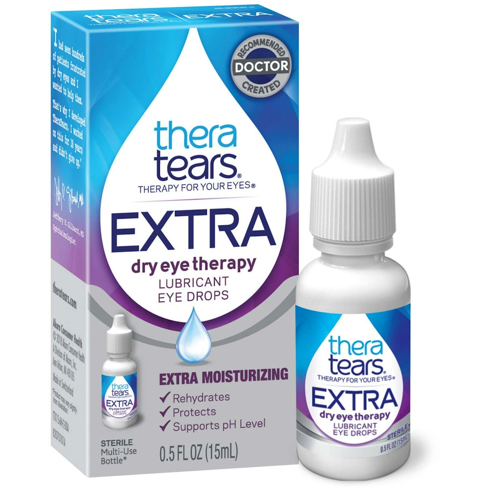 TheraTears® Extra® 0.25% Dry Eye Therapy Sterile Eye Drops, 0.5 oz