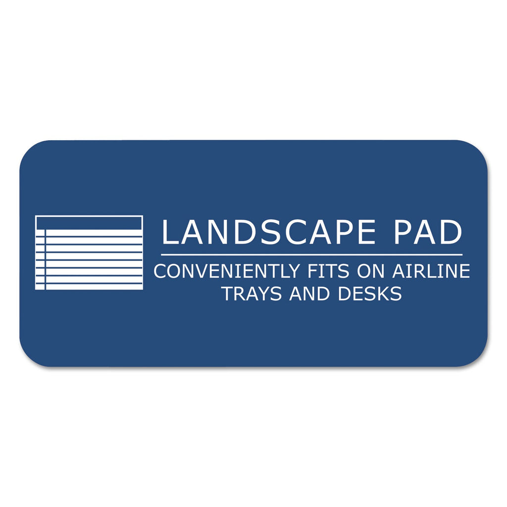 Roaring Spring WIDE Landscape Format Writing Pad, Unpunched with Standard Back, Medium/College Rule, 40 White 11 x 9.5 Sheets