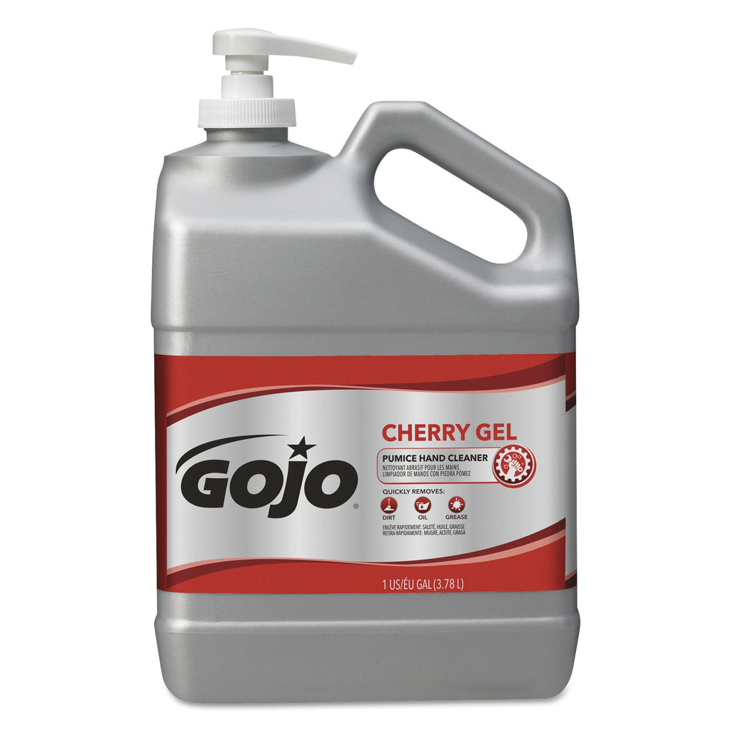 GOJO Cherry Gel Pumice Hand Cleaner, Cherry Scent, 1 gal Bottle, 2/Carton