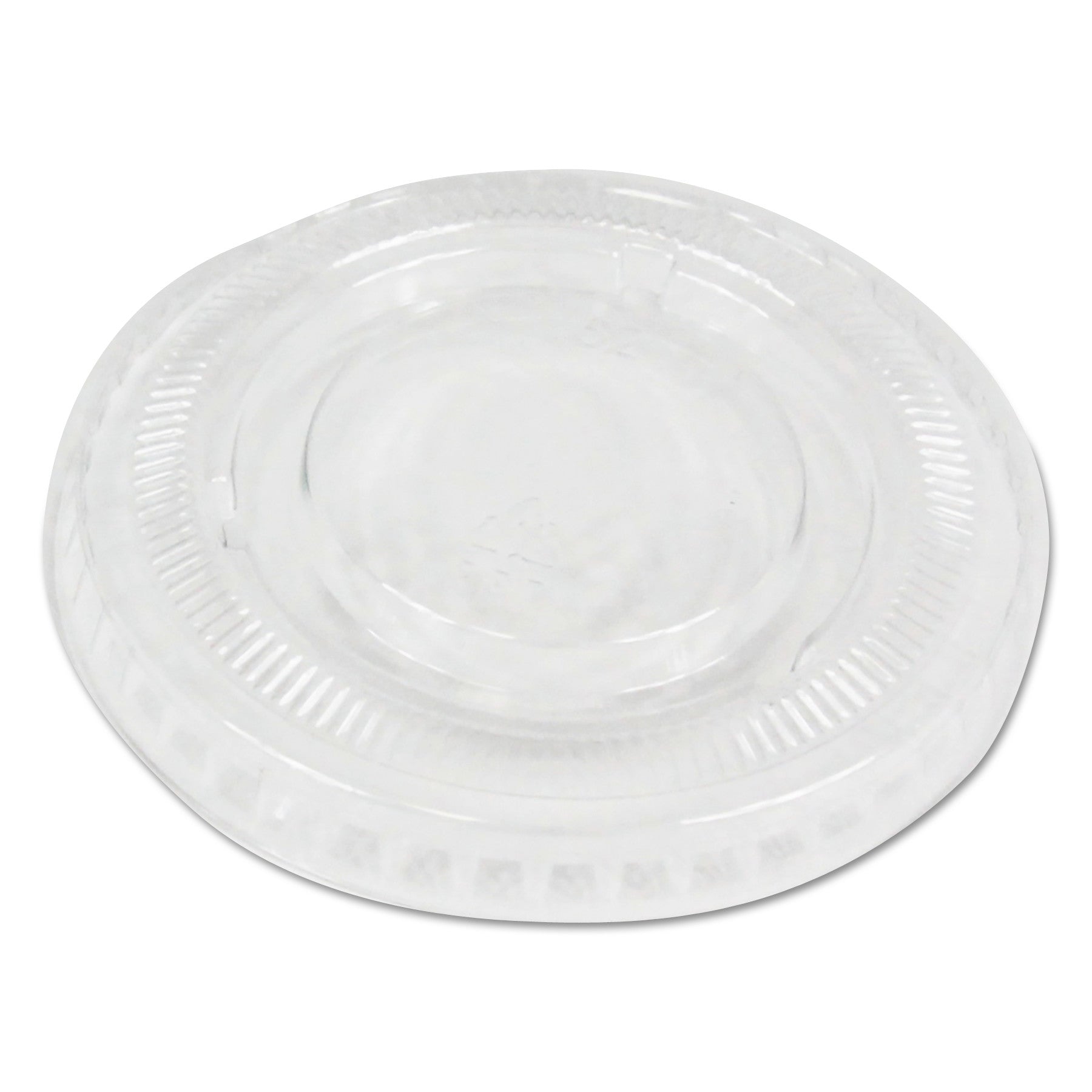 Boardwalk Souffle/Portion Cup Lids, Fits 1 oz Portion Cups, Clear, 2,500/Carton