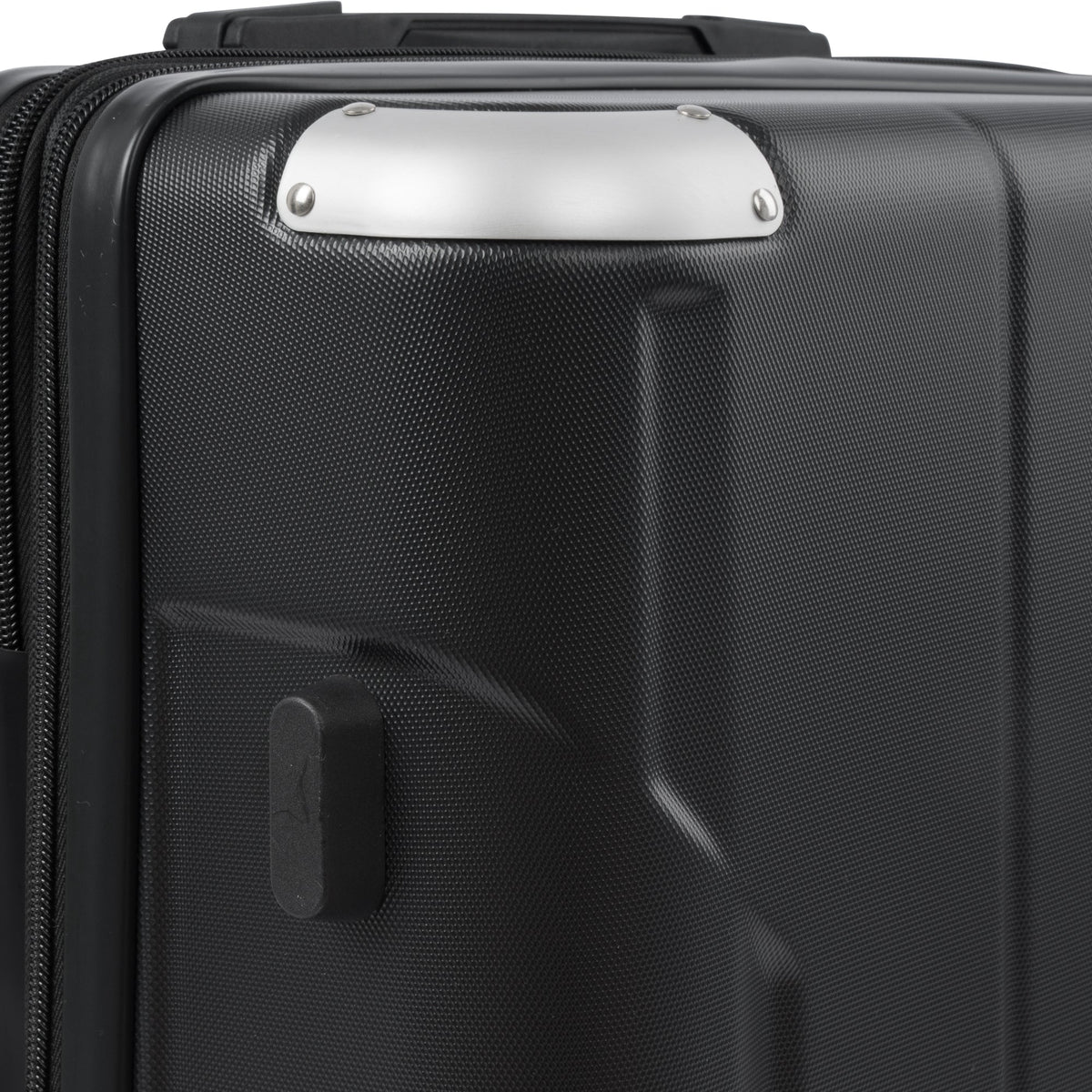 Hardshell Luggage Spinner Suitcase with TSA Lock Lightweight Expandable 24'' (Single Luggage) Black + ABS + 24 Inch
