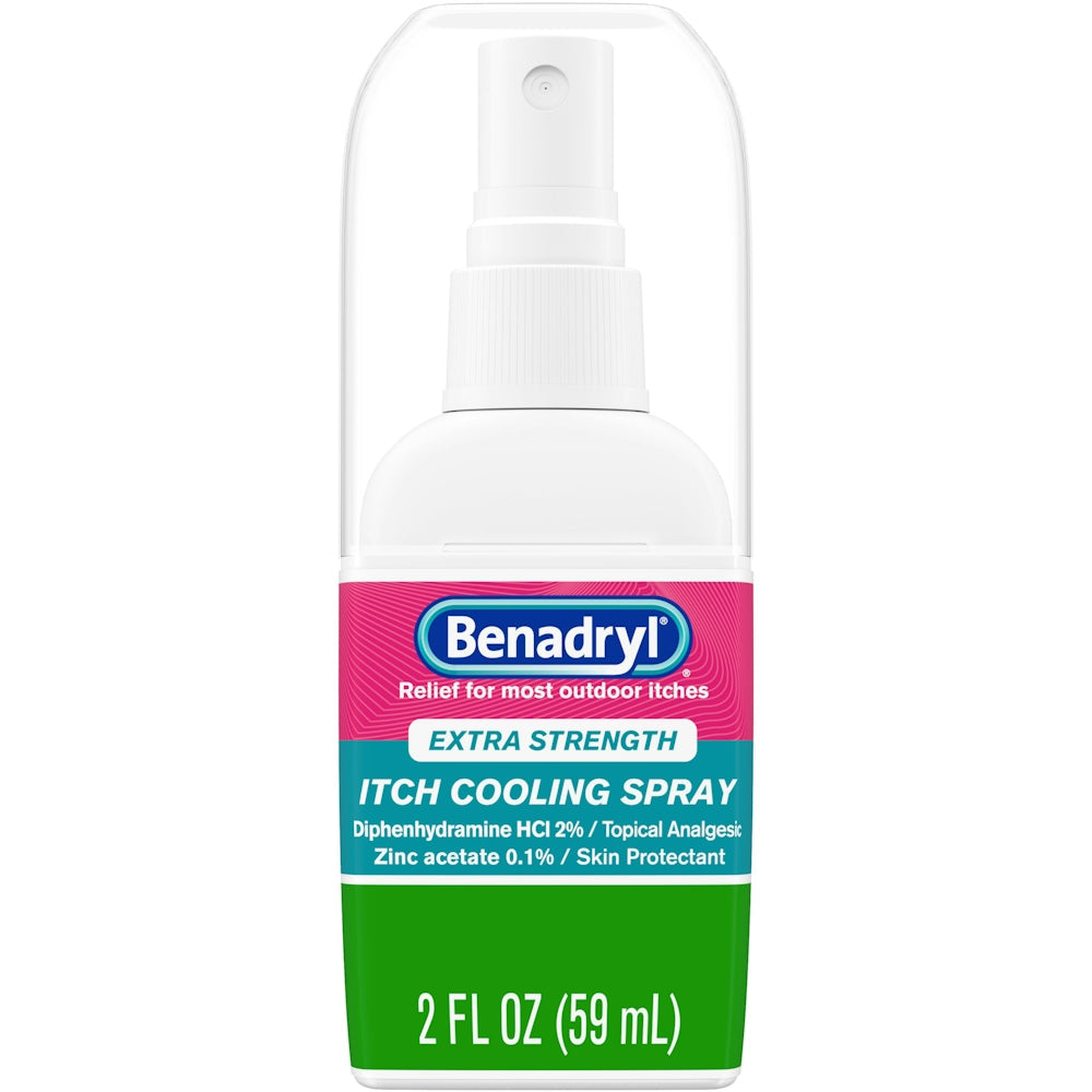 Benadryl Extra Strength Itch Relief Spray - 2 oz - Topical Analgesic & Antihistamine